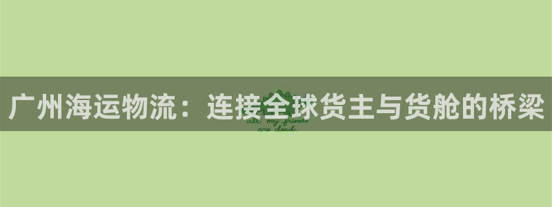 超凡国际官方：广州海运物流：连接全球货主与货舱的桥梁