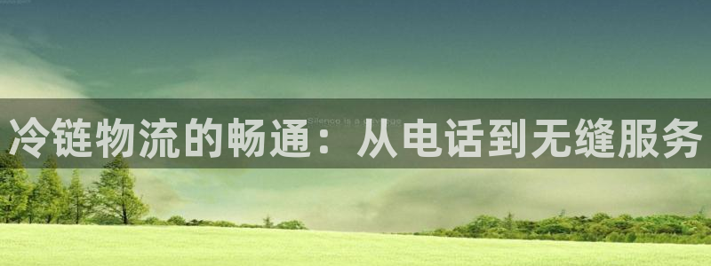 南宫超凡国际怎么注册：冷链物流的畅通